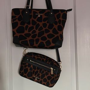 2 piece Michael Kors purse + crossbody